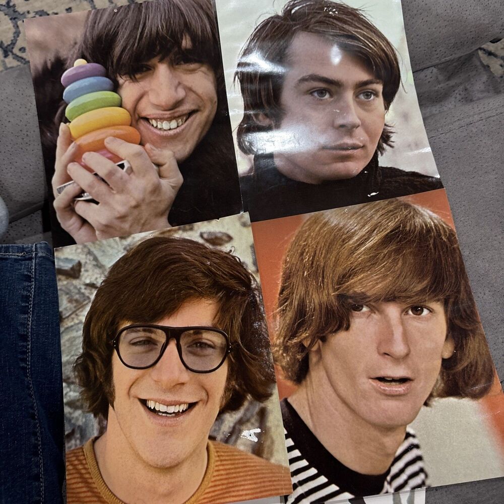 Four Vintage 9.75 in x 7.5 in Photographs Of The Lovin Spoonful Band Members